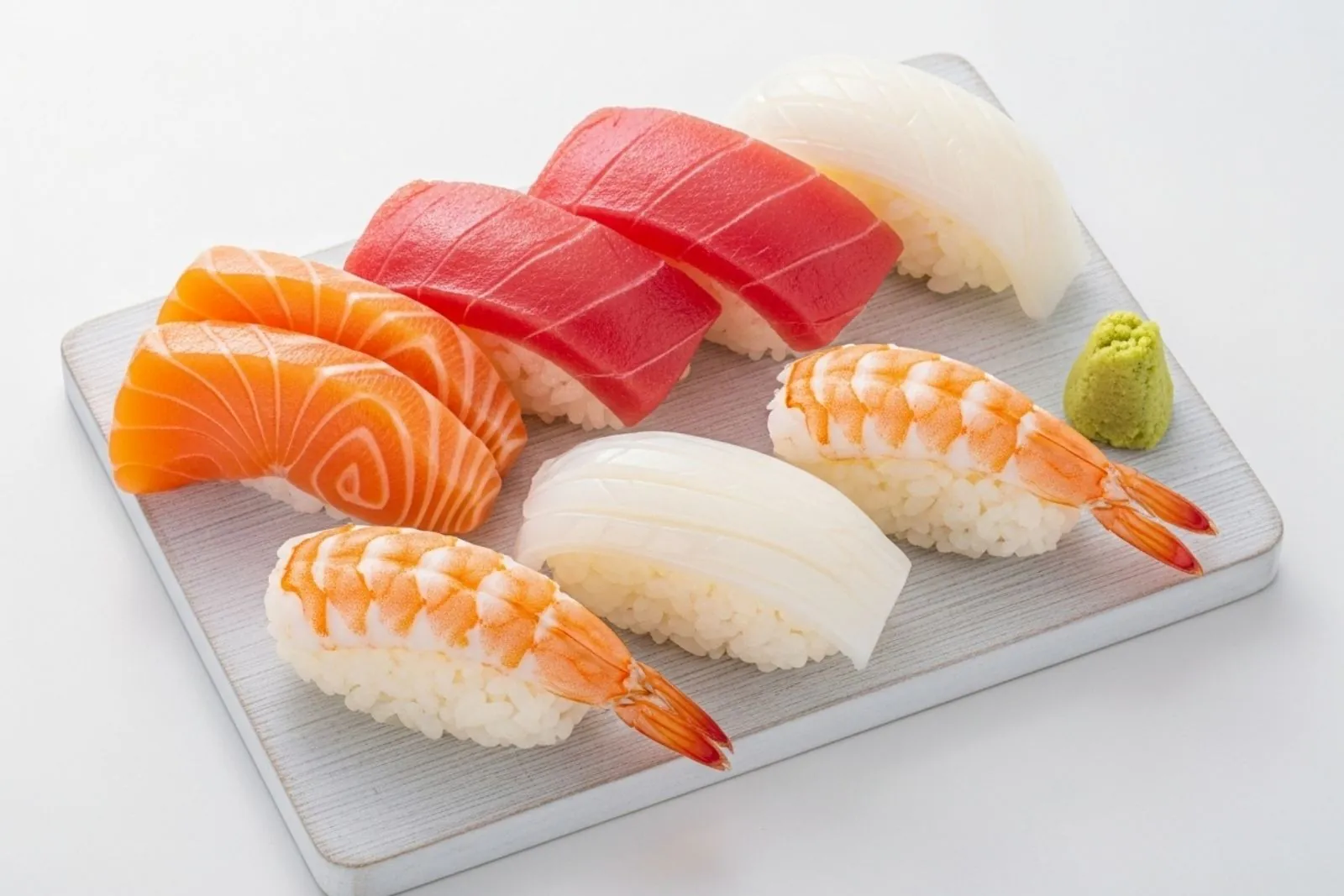 Premium sashimi platter with salmon, tuna, shrimp and white fish at Umiya Sushi, a Japanese Restaurant in Lubbock